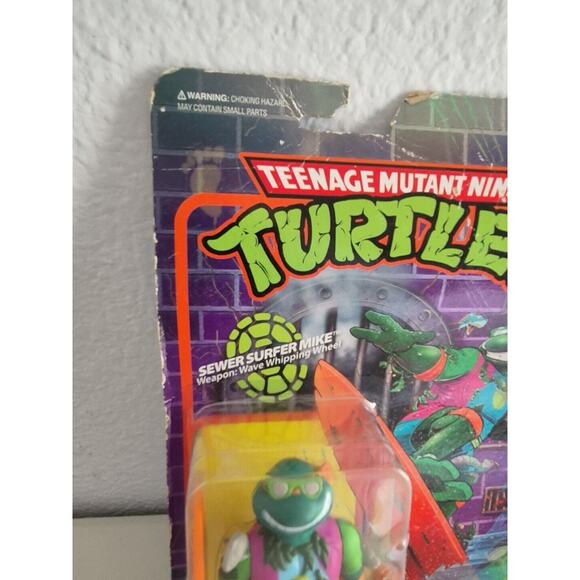 TMNT Sewer Surfer Mike Wave 3 Super 7 Michaelangelo Reaction Action Figure - Picture 12 of 15